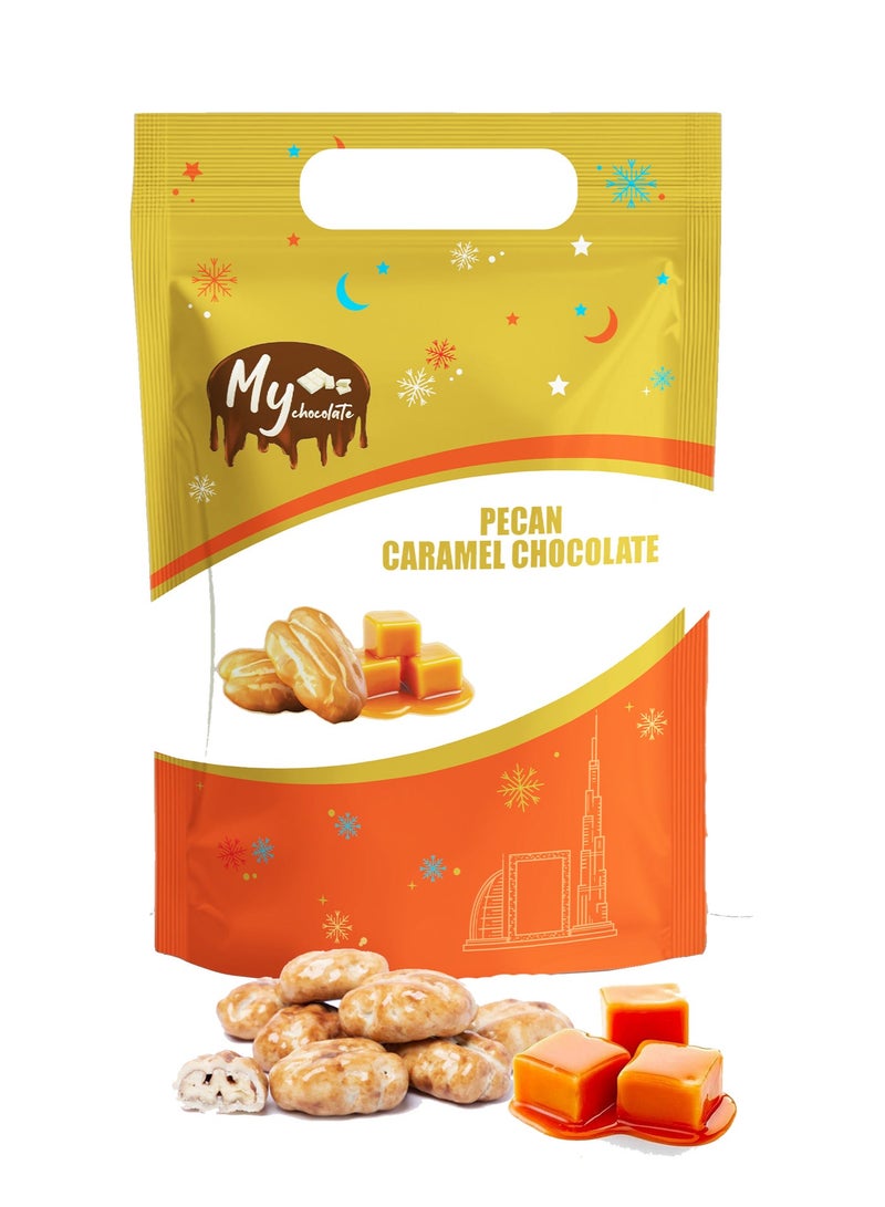 Aghadeer Pecan Coated with Caramel Chocolate 200g - Image 1
